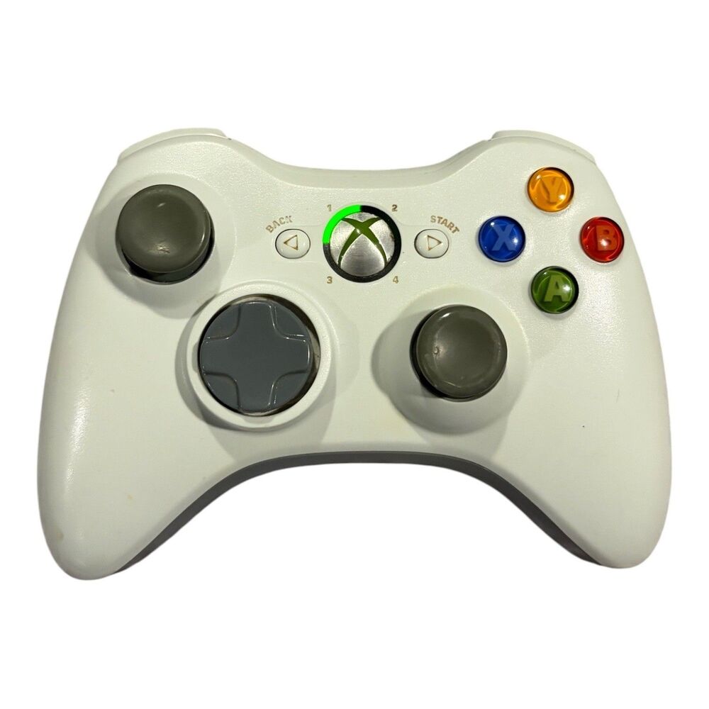 GENUINE Microsoft XBox 360 WHITE Wireless Controller gamepad OFFICIAL gaming